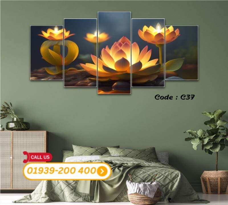 5 panel wall canvas code: C37