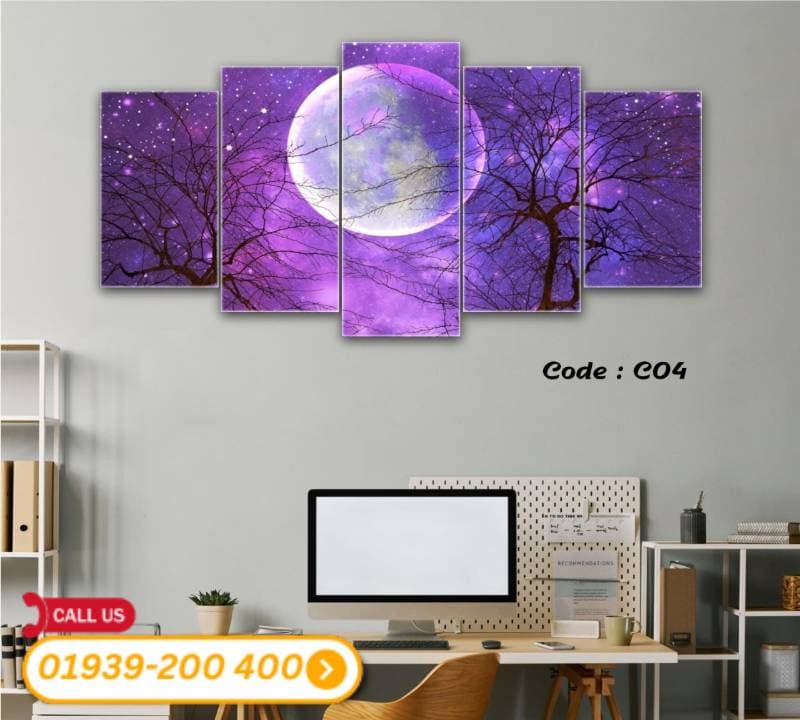 5 panel wall canvas code: C04